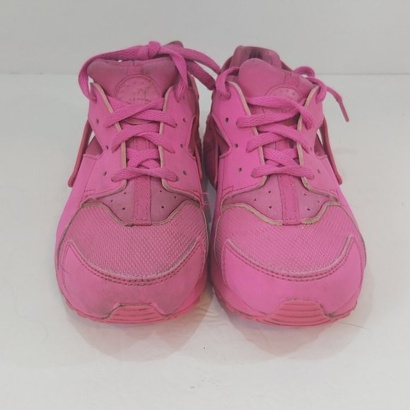 NIKE | Girls Huarache Run Sneakers Laser Fuchsia Pink Size 1 - Picture 2 of 9